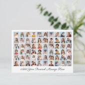 Creëer Uw eigen 60 fotocollage Uw groet toevoegen Kaart (Staand voorkant)
