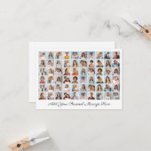 Creëer Uw eigen 60 fotocollage Uw groet toevoegen Kaart (Voorkant / Achterkant in situ)