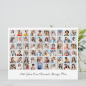Creëer Uw eigen 60 fotocollage Uw groet toevoegen Kaart (Staand voorkant)