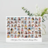Creëer Uw eigen 60 fotocollage Uw groet toevoegen Kaart (Staand voorkant)