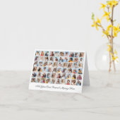 Creëer Uw eigen 60 fotocollage Uw groet toevoegen Kaart (Gele Bloem)