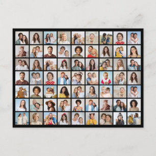 Creëer uw eigen 63 foto collage Briefkaart
