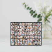Creëer uw eigen 63 foto collage Briefkaart (Staand voorkant)