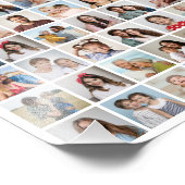 Creëer uw eigen 63 foto collage fotovergroting afdruk (Hoek)