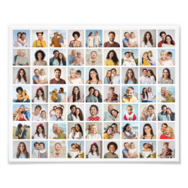 Creëer uw eigen 63 foto collage fotovergroting afdruk