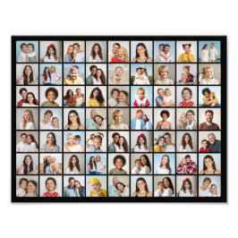 Creëer uw eigen 63 foto collage fotovergroting afdruk