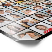 Creëer uw eigen 63 foto collage fotovergroting foto afdruk (Hoek)