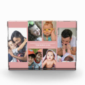 Creëer Uw Eigen 6 Afbeelding Collage Familienaam R Fotoblokken (Voorkant)