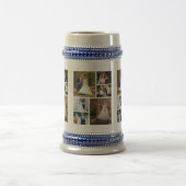 Creëer Uw eigen 6 foto bruiloft collage Bierpul (Center)