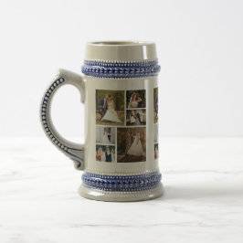 Creëer Uw eigen 6 foto bruiloft collage Bierpul