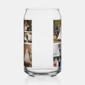 Creëer Uw eigen 6 foto bruiloft collage Blikvorm Glas (Rechts)