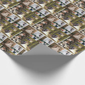 Creëer Uw eigen 6 foto bruiloft collage Cadeaupapier (Hoek)