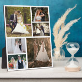 Creëer Uw eigen 6 foto bruiloft collage Fotoplaat (Zijkant)