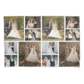 Creëer Uw eigen 6 foto bruiloft collage Kussensloop (Voorkant)