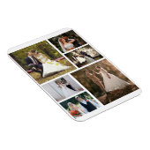 Creëer Uw eigen 6 foto bruiloft collage Magneet (Rechterzijde)