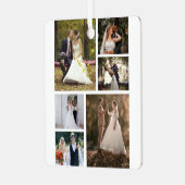Creëer Uw eigen 6 foto bruiloft collage Metalen Ornament (Voorkant links)