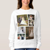 Creëer Uw eigen 6 foto bruiloft collage Trui (Voorkant)