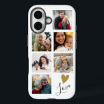 Creëer Uw Eigen 6 Foto Collage Familie Liefde iPhone 16 Hoesje<br><div class="desc">Creëer uw eigen fotocollage iPhone-hoesje gepersonaliseerd met 6 van uw favoriete afbeeldingen.</div>