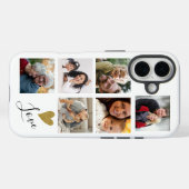 Creëer Uw Eigen 6 Foto Collage Familie Liefde Case-Mate iPhone Case (Achterkant (horizontaal))