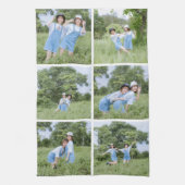 Creëer Uw Eigen 6 Foto Collage Keuken Handdoeken (Verticaal)