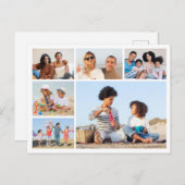 Creëer Uw eigen 6 Fotocollage Briefkaart (Voorkant / Achterkant)