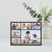 Creëer Uw eigen 6 Fotocollage Briefkaart (Staand voorkant)