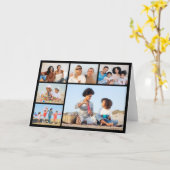 Creëer Uw Eigen 6 Fotocollage Groet Kaart (Gele Bloem)