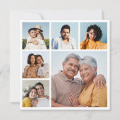 Creëer Uw Eigen 6 Fotocollage Groet Kaart (Voorkant)