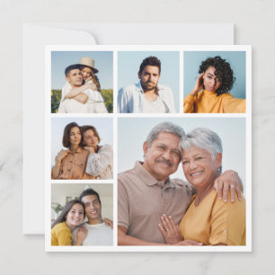 Creëer Uw Eigen 6 Fotocollage Groet Kaart