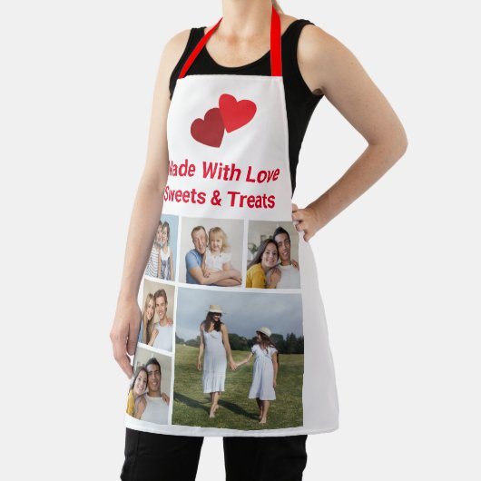 Creëer Uw eigen 6 fotocollage Voeg uw eigen Logo t Schort (Insitu)