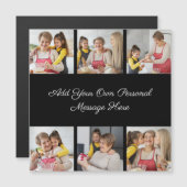 Creëer Uw eigen 6 Fotocollage Voeg uw groet toe (Voorkant / Achterkant)