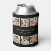 Creëer Uw eigen 6 Fotocollage Voeg uw groet toe Blikjeskoeler (Blikje Voorkant)