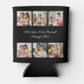 Creëer Uw eigen 6 Fotocollage Voeg uw groet toe Blikjeskoeler (Voorkant)