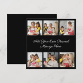 Creëer Uw eigen 6 Fotocollage Voeg uw groet toe Kaart (Voorkant / Achterkant)