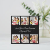 Creëer Uw eigen 6 Fotocollage Voeg uw groet toe Kaart (Staand voorkant)