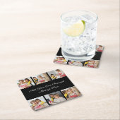 Creëer Uw eigen 6 Fotocollage Voeg uw groet toe Kartonnen Onderzetters (Insitu)