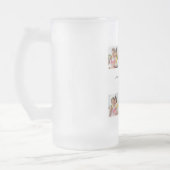 Creëer Uw eigen 6 Fotocollage Voeg uw groet toe Matglas Bierpul (Links)