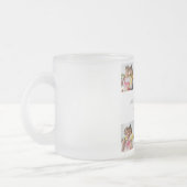 Creëer Uw eigen 6 Fotocollage Voeg uw groet toe Matglas Koffiemok (Links)