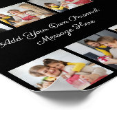 Creëer Uw eigen 6 Fotocollage Voeg uw groet toe Poster (Hoek)