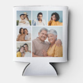 Creëer Uw eigen 6 Kleur voor fotocollage Editable Blikjeskoeler (Voorkant)