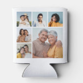 Creëer Uw eigen 6 Kleur voor fotocollage Editable Blikjeskoeler (Achterkant)