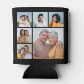 Creëer Uw eigen 6 Kleur voor fotocollage Editable Blikjeskoeler (Achterkant)