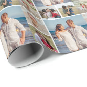 Creëer Uw eigen 6 Kleur voor fotocollage Editable Cadeaupapier (Rol Hoek)