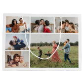 Creëer Uw eigen 6 Kleur voor fotocollage Editable Groot Cadeauzakje (Achterkant)