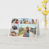 Creëer Uw eigen 6 Kleur voor fotocollage Editable Kaart (Gele Bloem)