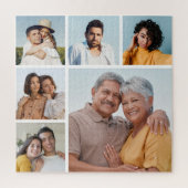 Creëer Uw eigen 6 Kleur voor fotocollage Editable Legpuzzel (Verticaal)