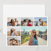 Creëer Uw eigen 6 Kleur voor fotocollage Editable Notitiekaartje (Voorkant / Achterkant)