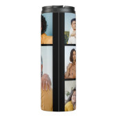 Creëer Uw eigen 6 Kleur voor fotocollage Editable Thermosbeker (Achterkant)