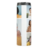 Creëer Uw eigen 6 Kleur voor fotocollage Editable Thermosbeker (Achterkant)