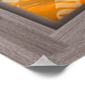 Creëer Uw eigen 6-puit blaaskleurige wood open ven Poster (Hoek)